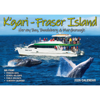2026 Calendar Big Print K'gari Fraser Island Horizontal Wall, Bartel BP631