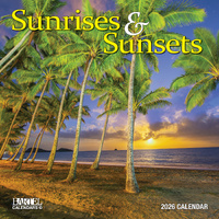 2026 Calendar Ruby Sunrises & Sunsets Square Wall, Bartel RB629