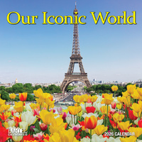 2026 Calendar Ruby Our Iconic World Square Wall, Bartel RB646