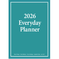 2026 Planner Everyday A4 Month to View Green, Bartel BG603
