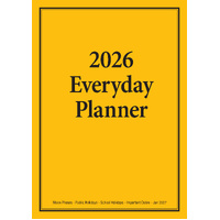 2026 Planner Everyday A4 Month to View Orange, Bartel BG603