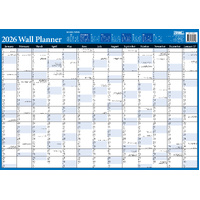 2026 Year Planner with Flags of the World A2 Wall Blue Year Planner, Bartel SR601