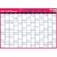 2026 Year Planner with Map of Australia A2 Wall Red Year Planner, Bartel SR602