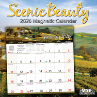2026 Calendar Scenic Beauty Magnetic Wall, Bartel MC606