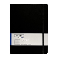 Bartel Notebook Notes by Bartel 19x25cm Hardcover Lined Black NNBR2519BK