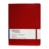 Bartel Notebook Notes by Bartel 19x25cm Hardcover Lined Red NNBR2519RE