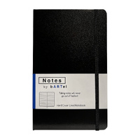 Bartel Notebook Notes by Bartel 13x21cm Hardcover Lined Black NNBR2113BK