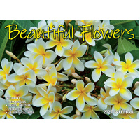 2027 Calendar Bartel Big Print Beautiful Flowers Horizontal Wall, BP703