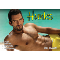 2027 Calendar Bartel Big Print Hunks Horizontal Wall, BP704
