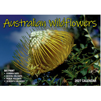 2027 Calendar Bartel Big Print Australian Wildflowers Horizontal Wall, BP723