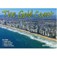 2027 Calendar Bartel Big Print Gold Coast Horizontal Wall, BP727