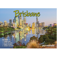 2027 Calendar Bartel Big Print Brisbane Horizontal Wall, BP729