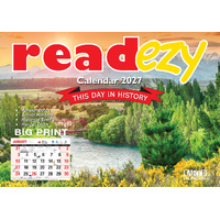 2027 Calendar Bartel Readezy This Day In History Horizontal Wall, RE701