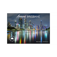 2026 Calendar Around Brisbane Horizontal Wall, Artique 100543