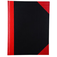Cumberland A5 100 Leaf Red & Black Notebook Hard Cover  (Embossed stitching detail) FC6210
