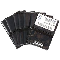Cumberland Business Card Holder PVC 2 Clear Pockets  - 10 Pack