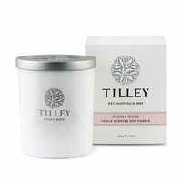 Tilley Triple Scented Soy Candle 240 g - Peony Rose FG0702