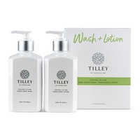 Tilley Hand & Body Lotion + Hand & Body Wash - Gift Pack - Coconut & Lime