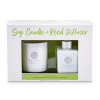 Tilley 160g Candle & 75ml Reed Diffuser Gift Pack - Coconut & Lime FG0832