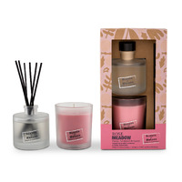 Scents of Nature by Tilley 160g Candle & 100ml Reed Diffuser Gift Pack - Rose Meadow FG1386