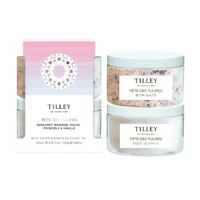Tilley Triple Scented Body Souffle & Bath Salts Gift Set - Fete Des Tulipes