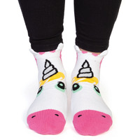MDI Feet Speak Novelty Socks, One Size Fits All - Unicorn DE-FS/U