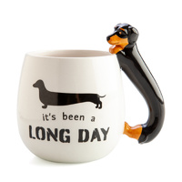 MDI Furever Pets Ceramic Mug Dachshund 3D Handle, TJ-3DM/DA