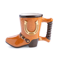 MDI 3D Ceramic Mug Cowboy Boot, TJ-3DM/CB