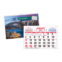 2026 Calendar easy2C 324x220mm Horizontal Wall 4267