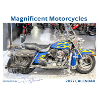2027 Calendar David Messent Magnificent Motorcycles Horizontal Wall MMC