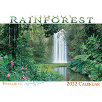 2022 Calendar Australian Rainforest Horizontal Wall by David Messent