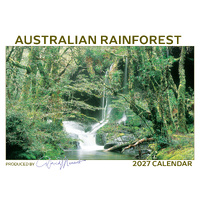 2027 Calendar David Messent Australian Rainforest Horizontal Wall RFC
