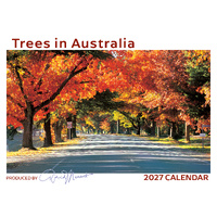 2027 Calendar David Messent Trees in Australia Horizontal Wall TRC