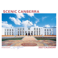 2027 Calendar David Messent Scenic Canberra Horizontal Wall CANC
