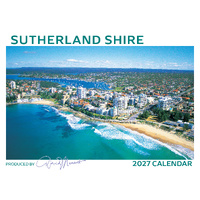 2027 Calendar David Messent Sutherland Shire Horizontal Wall SUC