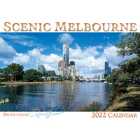 2022 Calendar Scenic Melbourne Horizontal Wall by David Messent