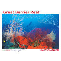 2027 Calendar David Messent Great Barrier Reef Horizontal Wall GBRC