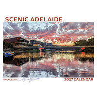 2027 Calendar David Messent Scenic Adelaide Horizontal Wall ADC