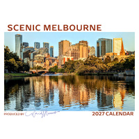 2027 Calendar David Messent Scenic Melbourne Horizontal Wall MC