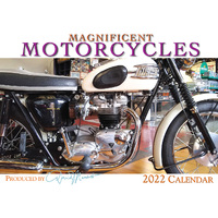 2022 Calendar Magnificent Motorcycles Horizontal Wall by David Messent