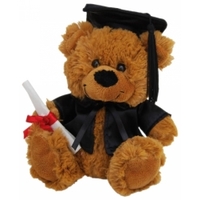 Graduation Soft Toy Brown Bear 23 cm