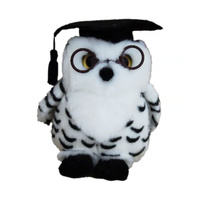 Elka Plush Graduation Spotted Owl 18cm, 67313