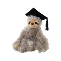 Elka Plush Graduation Sloth, 16088-16G