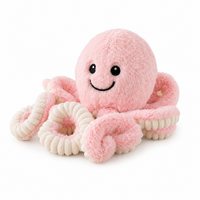 Elka Plush Bubbles Octopus Pink 15cm, 30923-PK