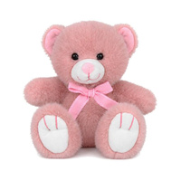Elka Plush 18cm Bear Brooklyn Pink, 20693-18DPK