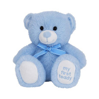 Elka Plush 18cm My First Teddy Bear Blue, 20693-18FBL