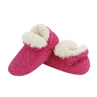 Slumbies Winter Slippers Women's Large - Betti Bootie Pink, Sunbird SLUWBB03