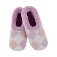 Slumbies Winter Slippers Women's Large - Diamonds Pink, Sunbird SLUWDD03