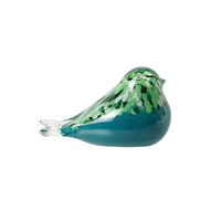 Swing Gifts Figurine - Giselle Glass Bird Small Green/Aqua 53180