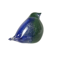 Swing Gifts Figurine - Glass Bird Large Blue/Green LCKYGL